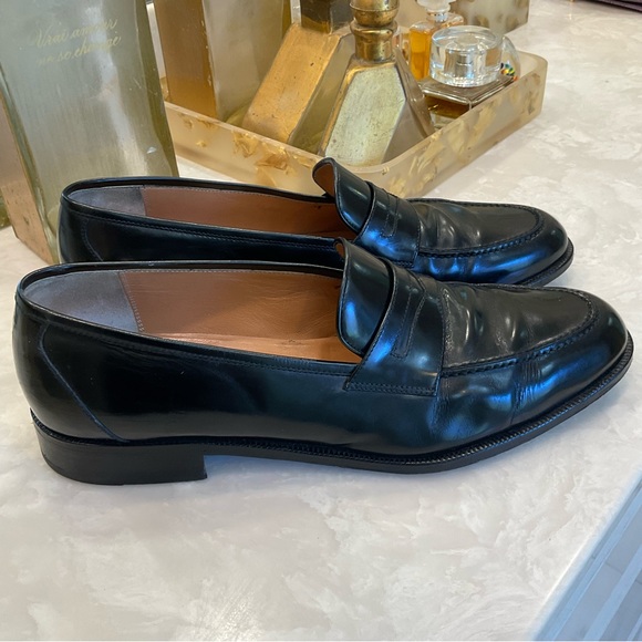 Salvatore Ferragamo Black Calf Leather Loafer Dress Shoe Men’s Sz 12D, Exce Cond - Picture 16 of 16